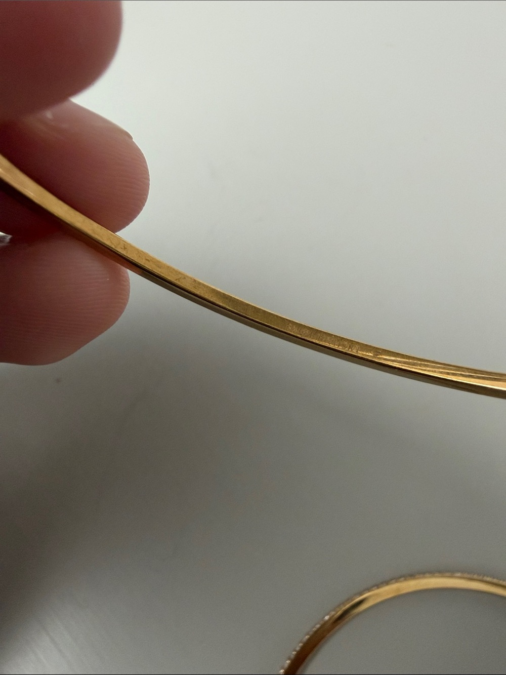 Gold Hoop Earrings - Classic Large Gold Hoops - Picture 5 of 6